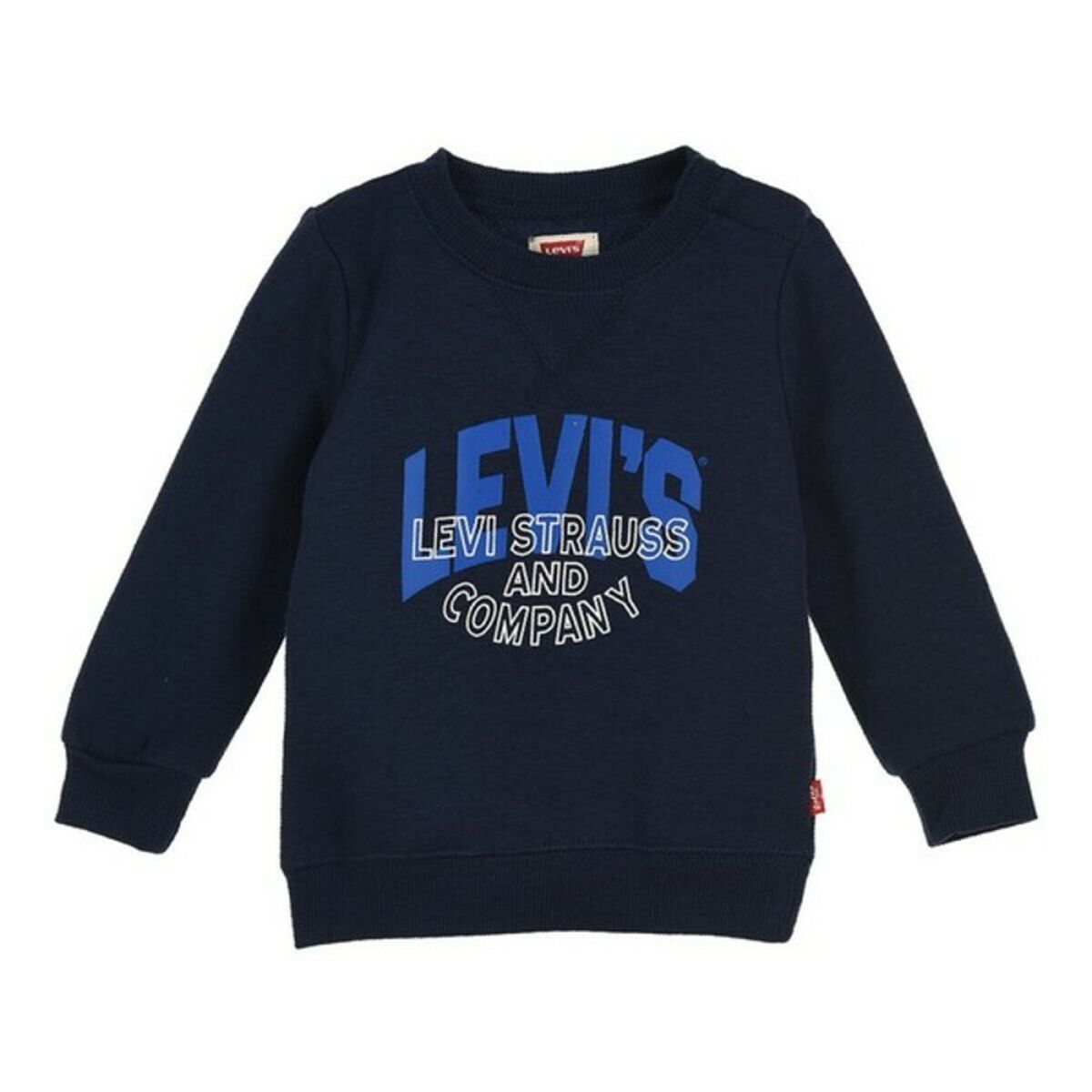 Kinder-Sweatshirt Levi's TWO TONE PRINT Marineblau - AWK Flagship