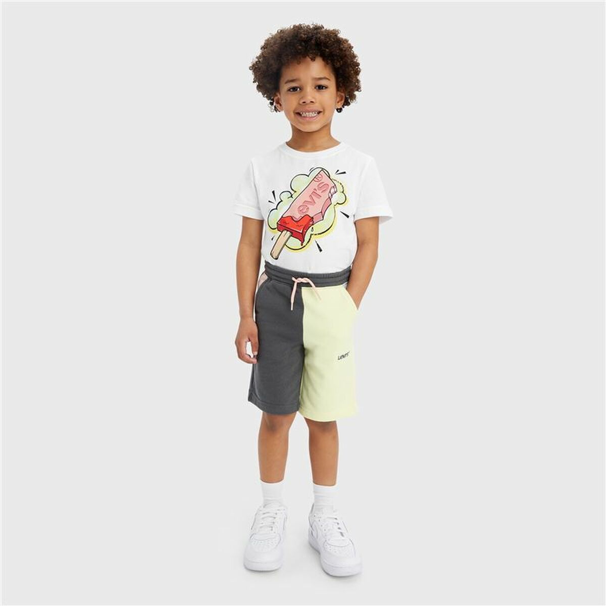 Sportshorts für Kinder Levi's French Terr 63392 zweifarbig Schwarz - AWK Flagship