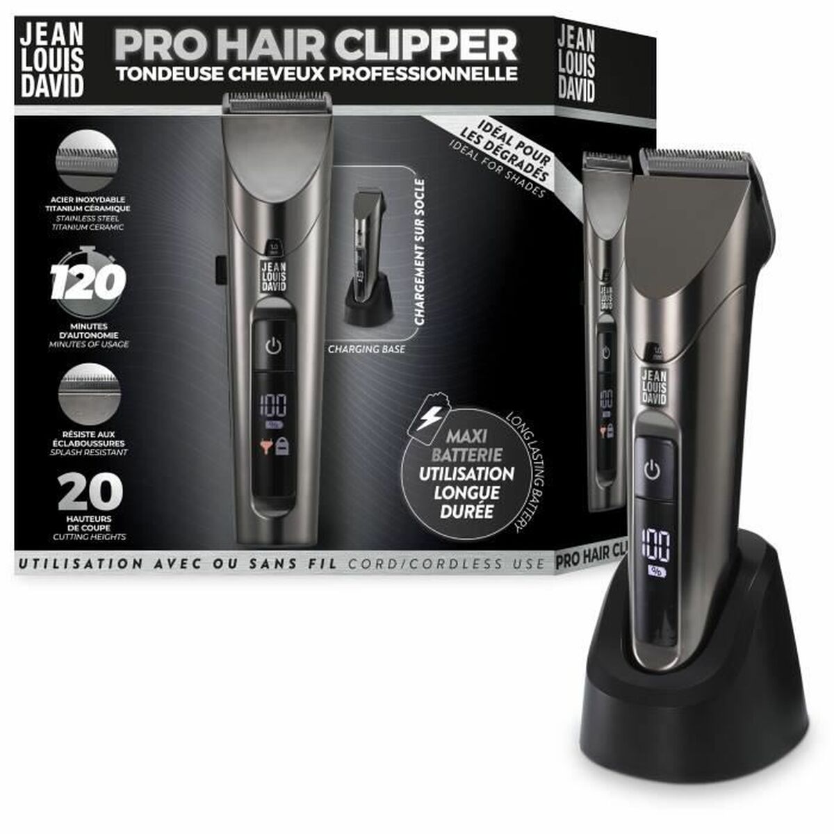 Elektro-Trimmer Jean Louis David PRO HAIR CLIPPER JDL-2102 - AWK Flagship