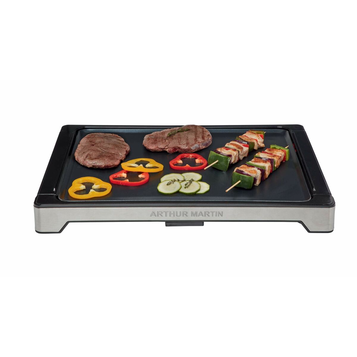 Arthur Martin AMPL20 2000W Silberfarben Grillpfanne - AWK Flagship