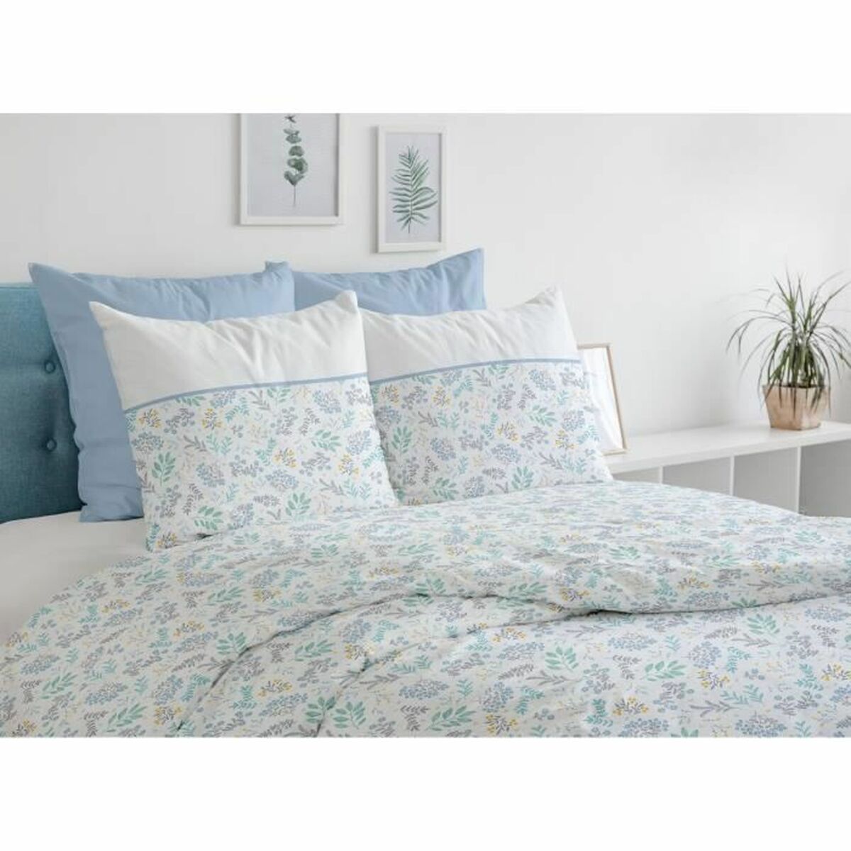 Bettbezug-Set HOME LINGE PASSION 220 x 240 cm Blau 3 Stücke - AWK Flagship