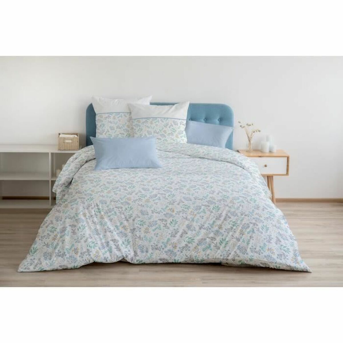 Bettbezug-Set HOME LINGE PASSION 220 x 240 cm Blau 3 Stücke - AWK Flagship