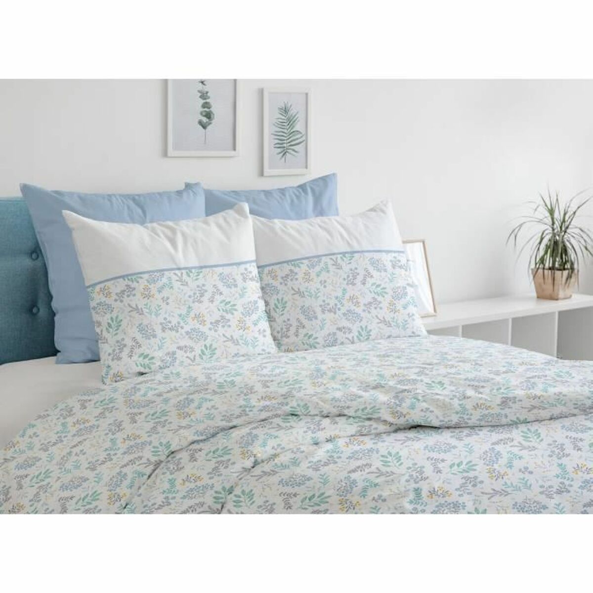 Bettbezug-Set HOME LINGE PASSION Blau 240 x 260 cm 3 Stücke - AWK Flagship