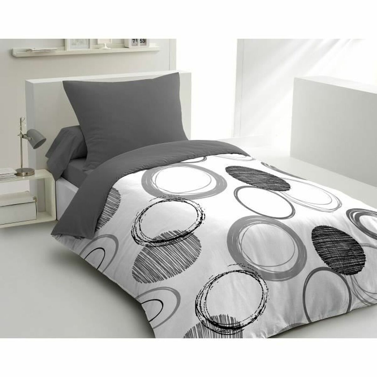 Bettdeckenbezug HOME LINGE PASSION Audace Hellgrau 140 x 200 cm - AWK Flagship