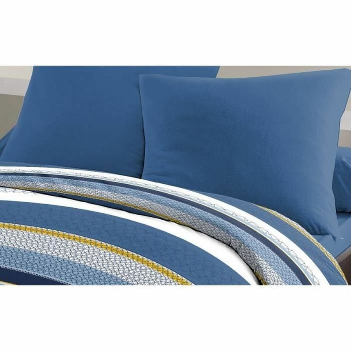 Bettdeckenbezug HOME LINGE PASSION Stanis Blau 220 x 240 cm - AWK Flagship