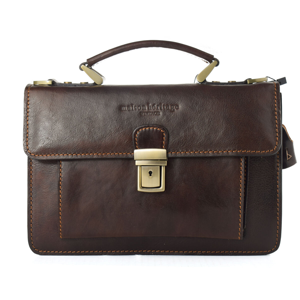 Maison Heritage Edmond Damen Handtasche - Braun - AWK Flagship