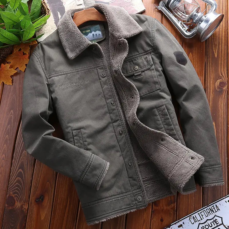 A.1 Herren Winterjacke mit Samtfutter