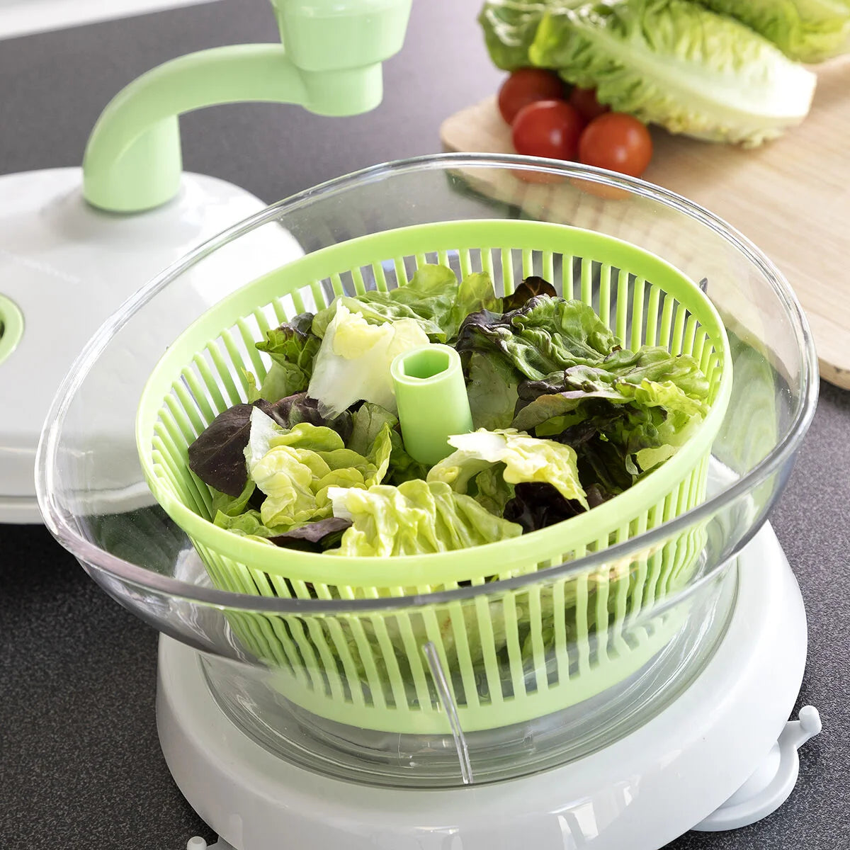 4 in 1 Schleuder, Schneidwerk und Rührgerät mit Zubehör und Rezepten Chopix – Produktansicht 4