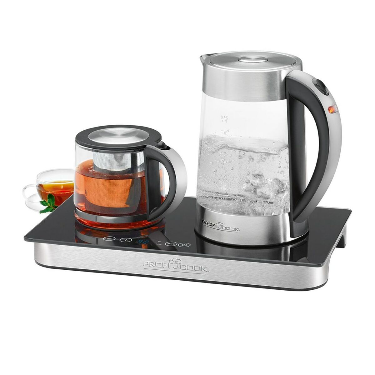 Wasserkocher mit Elektrischer Teekanne Proficook PC-TKS 1056 Stahl 2250 W Edelstahl 1,7 L - AWK Flagship