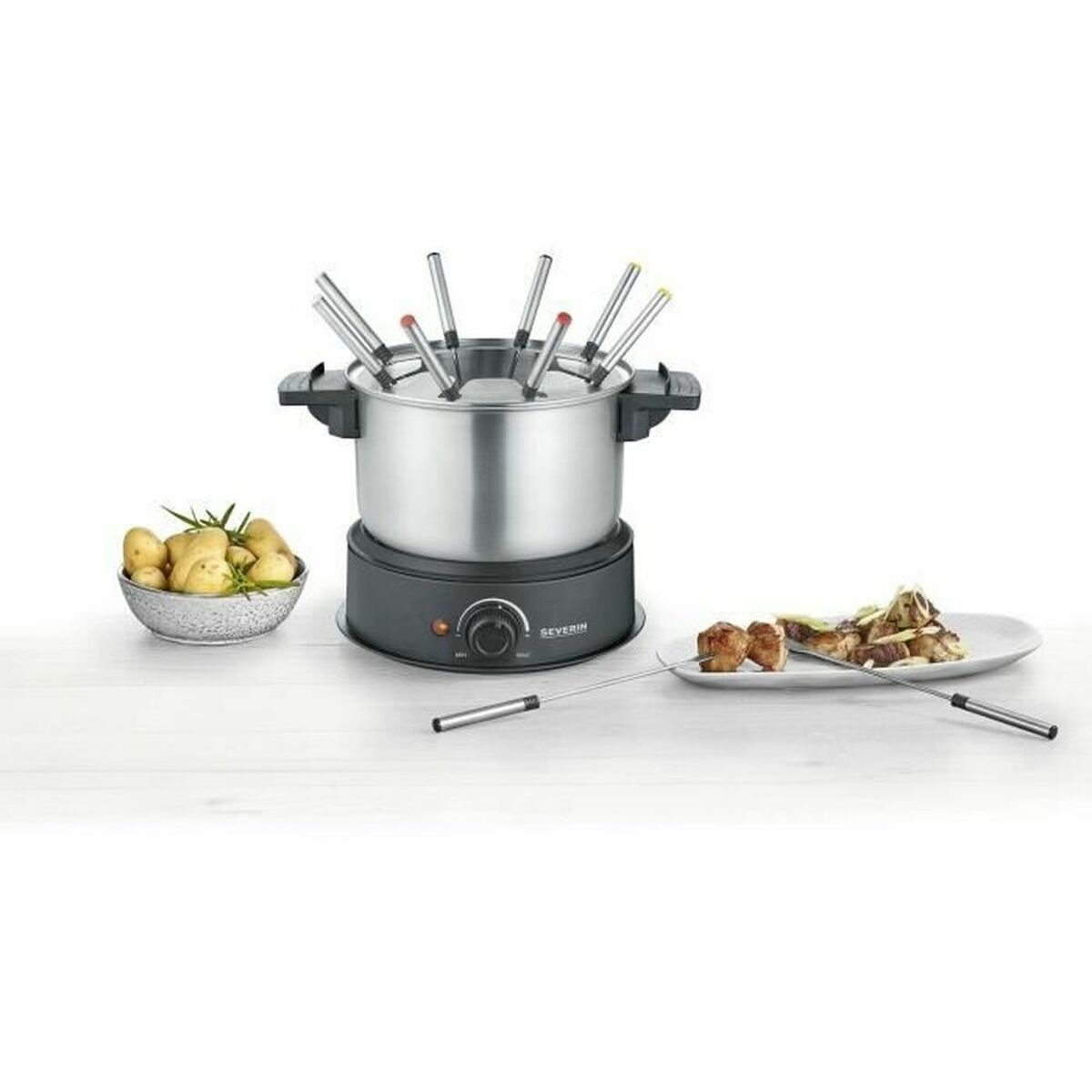 Severin Fondue Set FO2473 für 8 Personen - Edelstahl - AWK Flagship