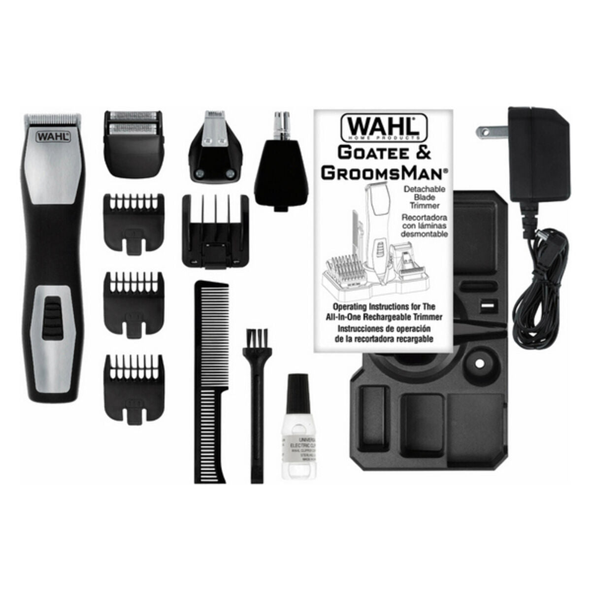 Kabellose Haarschneidemaschine Wahl GroomsMan Pro Schwarz - AWK Flagship