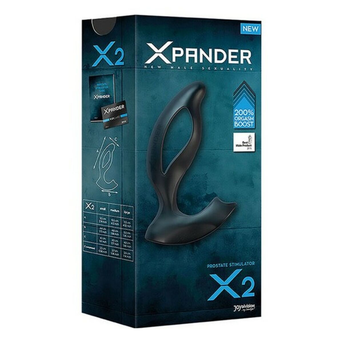 Xpander X2 Silikon Noir Prostatastimulator Joydivision 5152720000 (9,5 cm) Schwarz - AWK Flagship