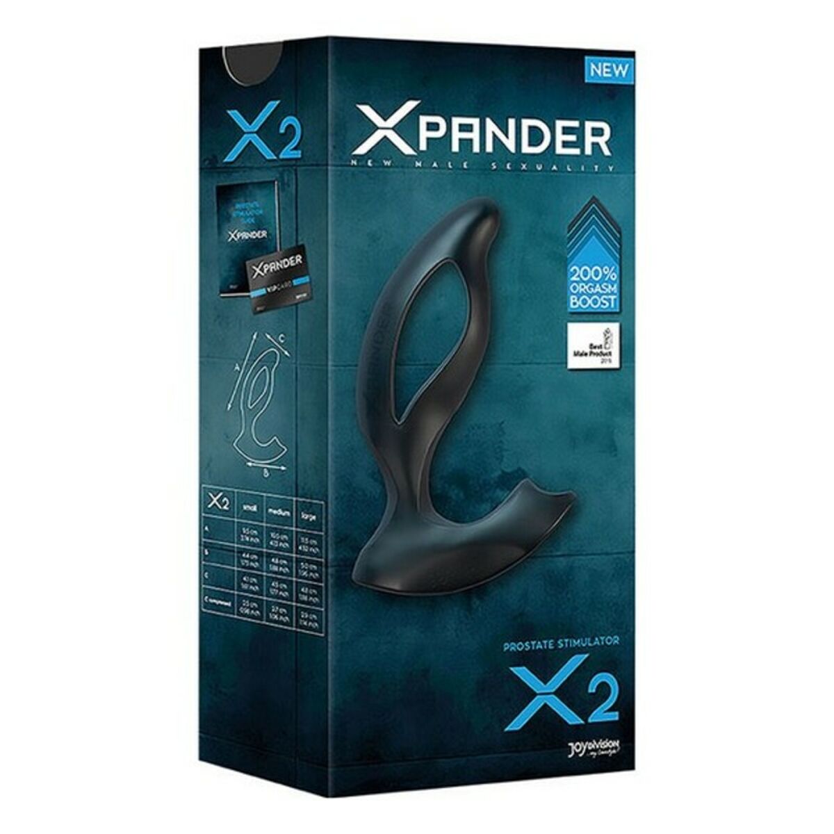 Kaufe Xpander X2 Silikon Noir Prostatastimulator Joydivision 5152720000 (9,5 cm) Schwarz bei AWK Flagship um € 42.00