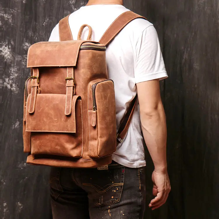 ALLFASHION HeritageLeather Laptop-Rucksack