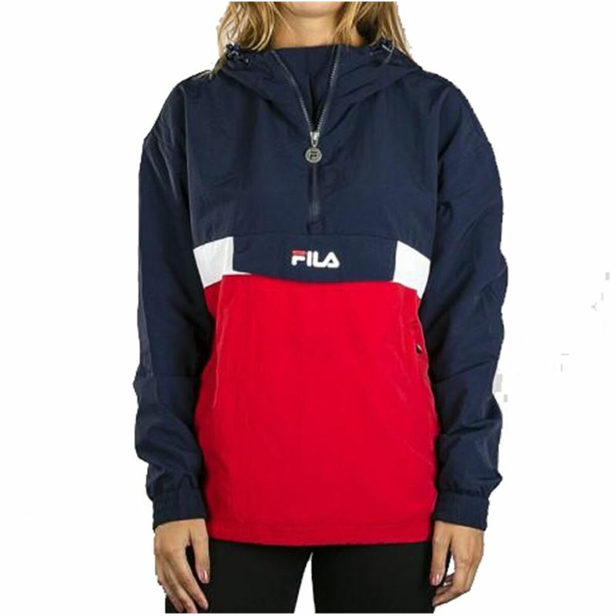 Damen Sweater mit Kapuze Fila Pavlina Rot Dunkelblau - AWK Flagship