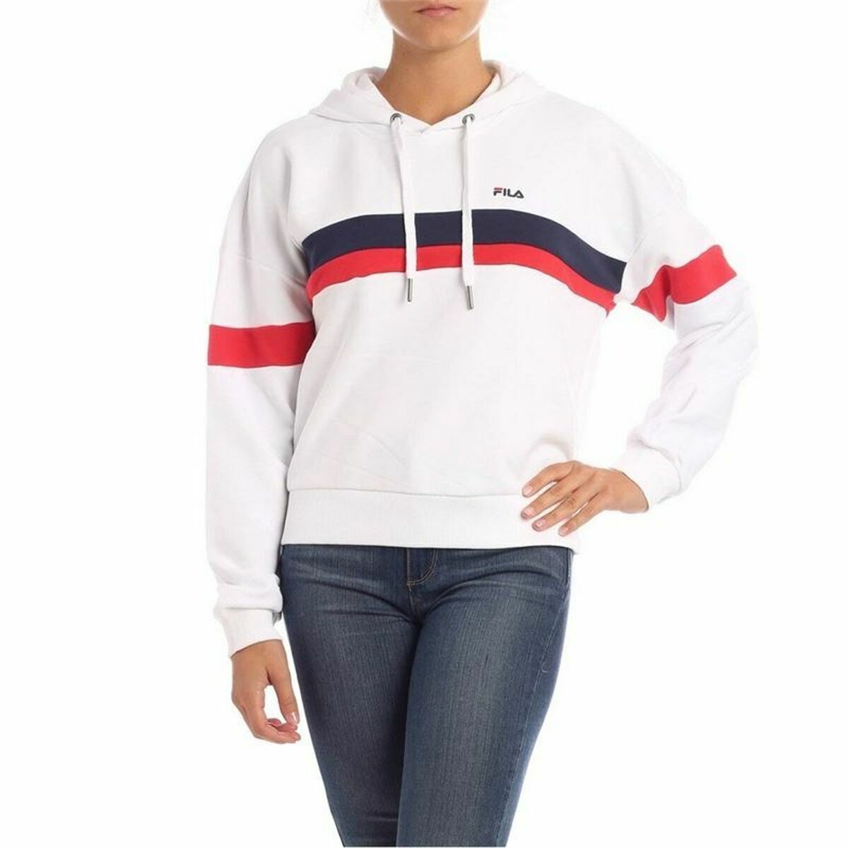 Damen Sweater mit Kapuze Fila Ella Weiß - AWK Flagship