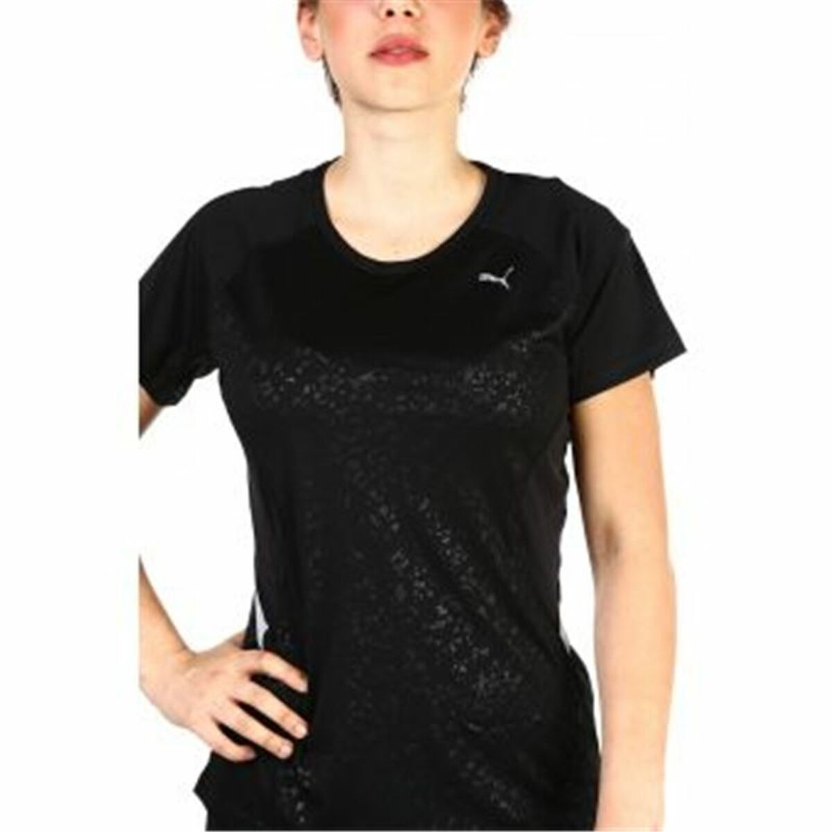 Damen Kurzarm-T-Shirt Puma Graphic Tee Schwarz - AWK Flagship