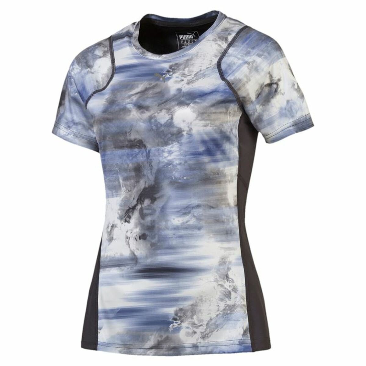 Damen Kurzarm-T-Shirt Puma Graphic Tee Blau - AWK Flagship