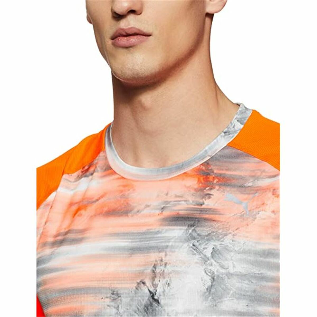 Herren Kurzarm-T-Shirt Graphic Tee Shocking Puma  Graphic Tee Shocking Orange - AWK Flagship