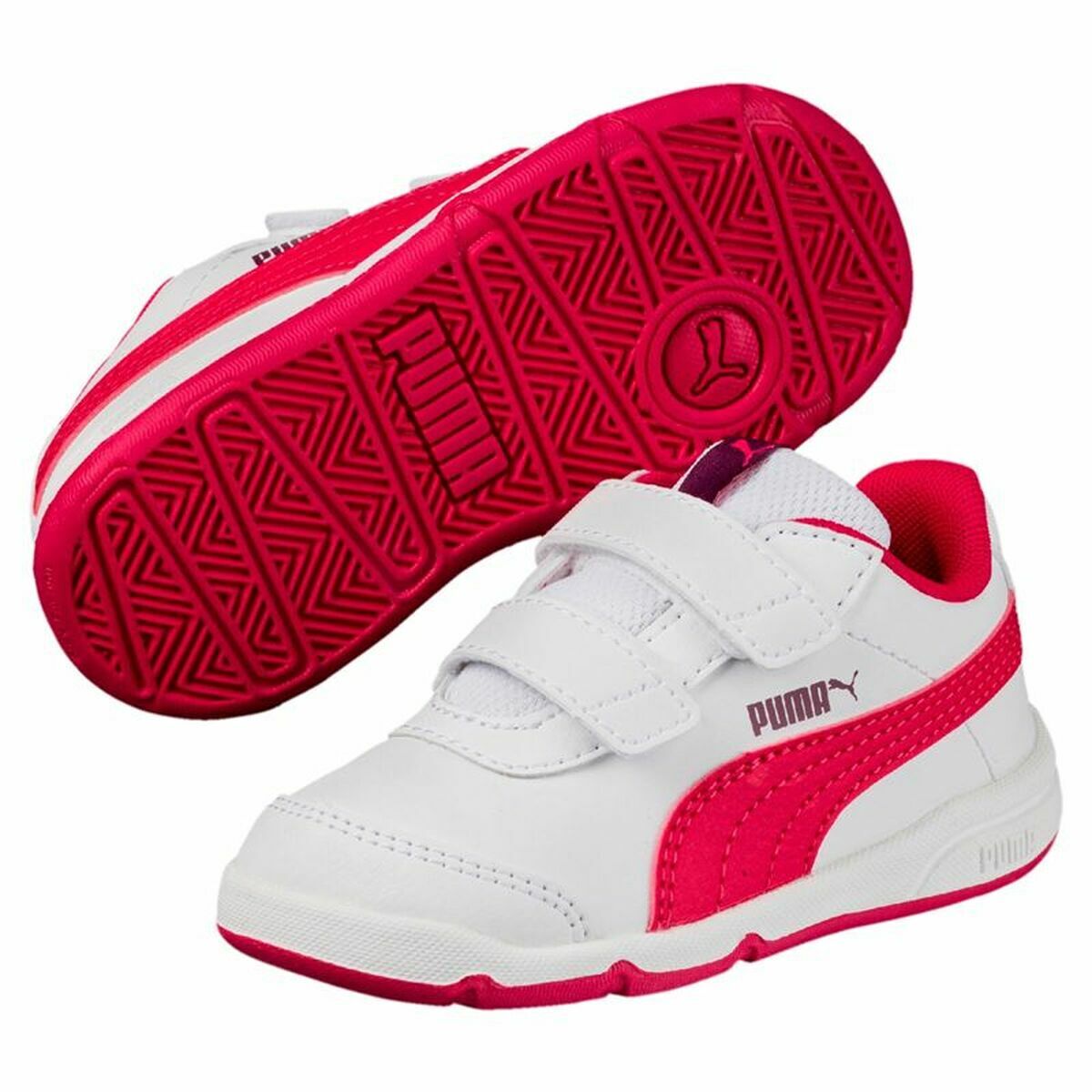 Jungen Sneaker Puma  Stepfleex 2 SL V PS Rot Weiß - AWK Flagship