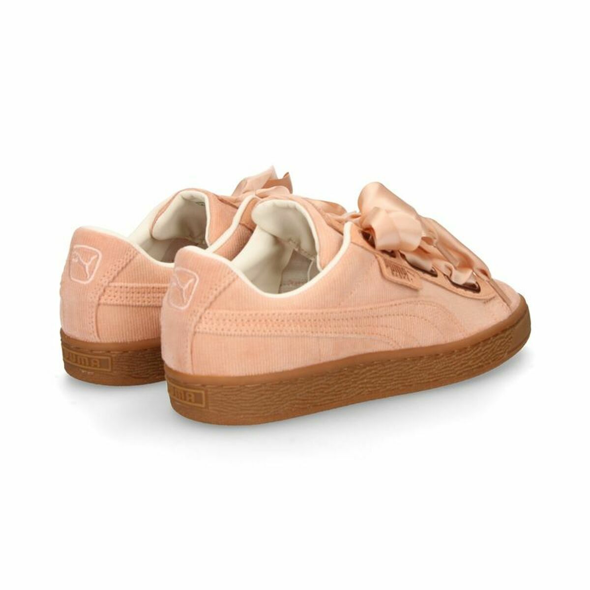 Laufschuhe für Damen Puma Basket Heart Damen Lachsfarben - AWK Flagship