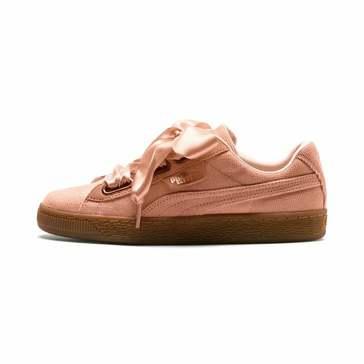 Laufschuhe für Damen Puma Basket Heart Damen Lachsfarben - AWK Flagship