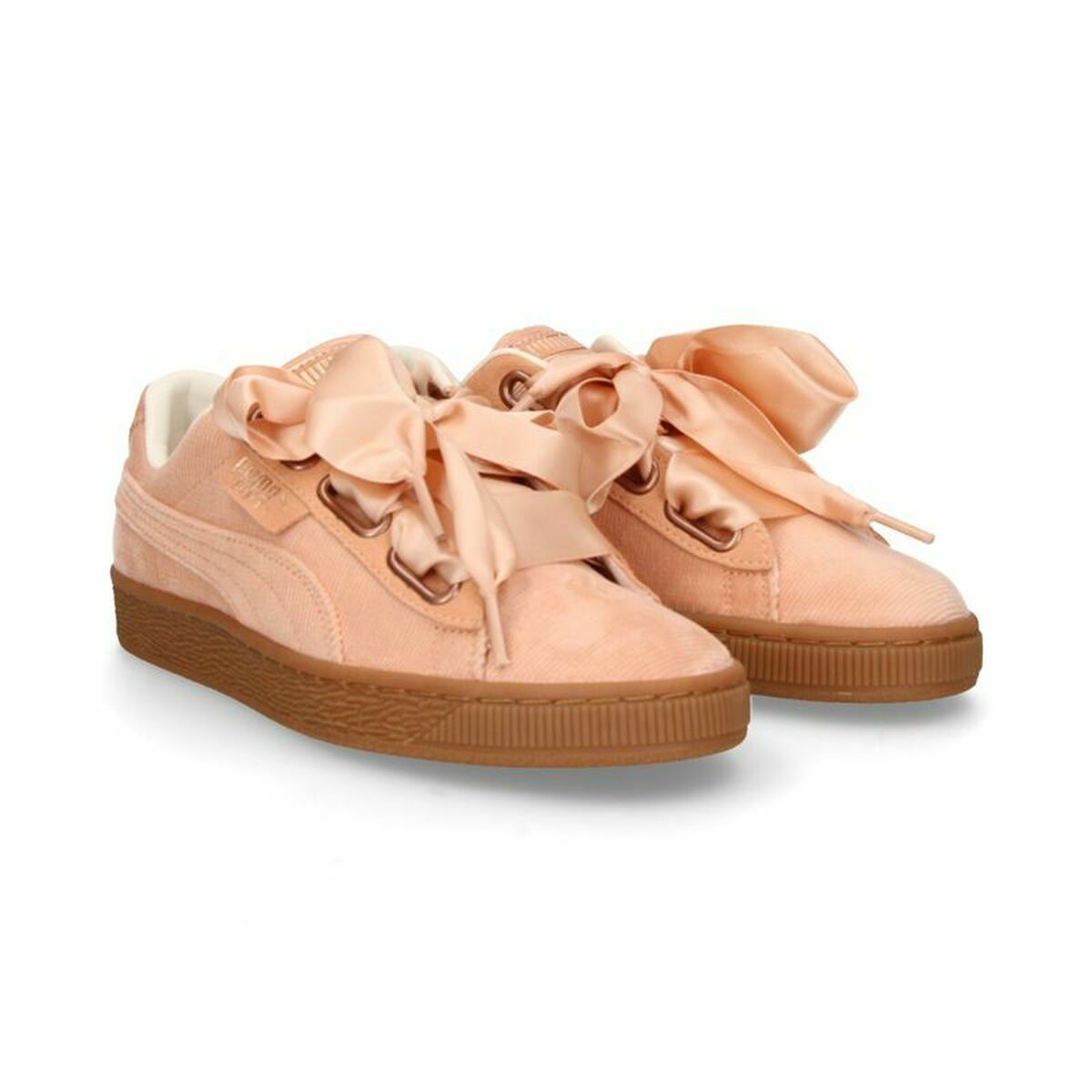 Laufschuhe für Damen Puma Basket Heart Damen Lachsfarben - AWK Flagship