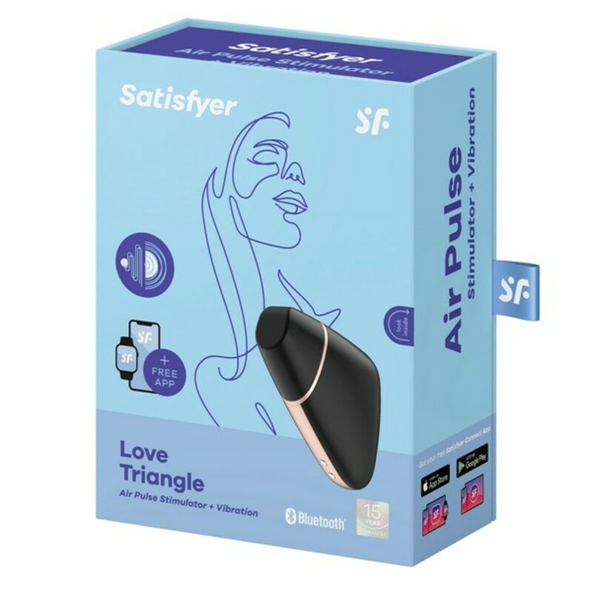 Klitoris-Sauger Love Triangle Air Pulse Satisfyer Love triangle - AWK Flagship