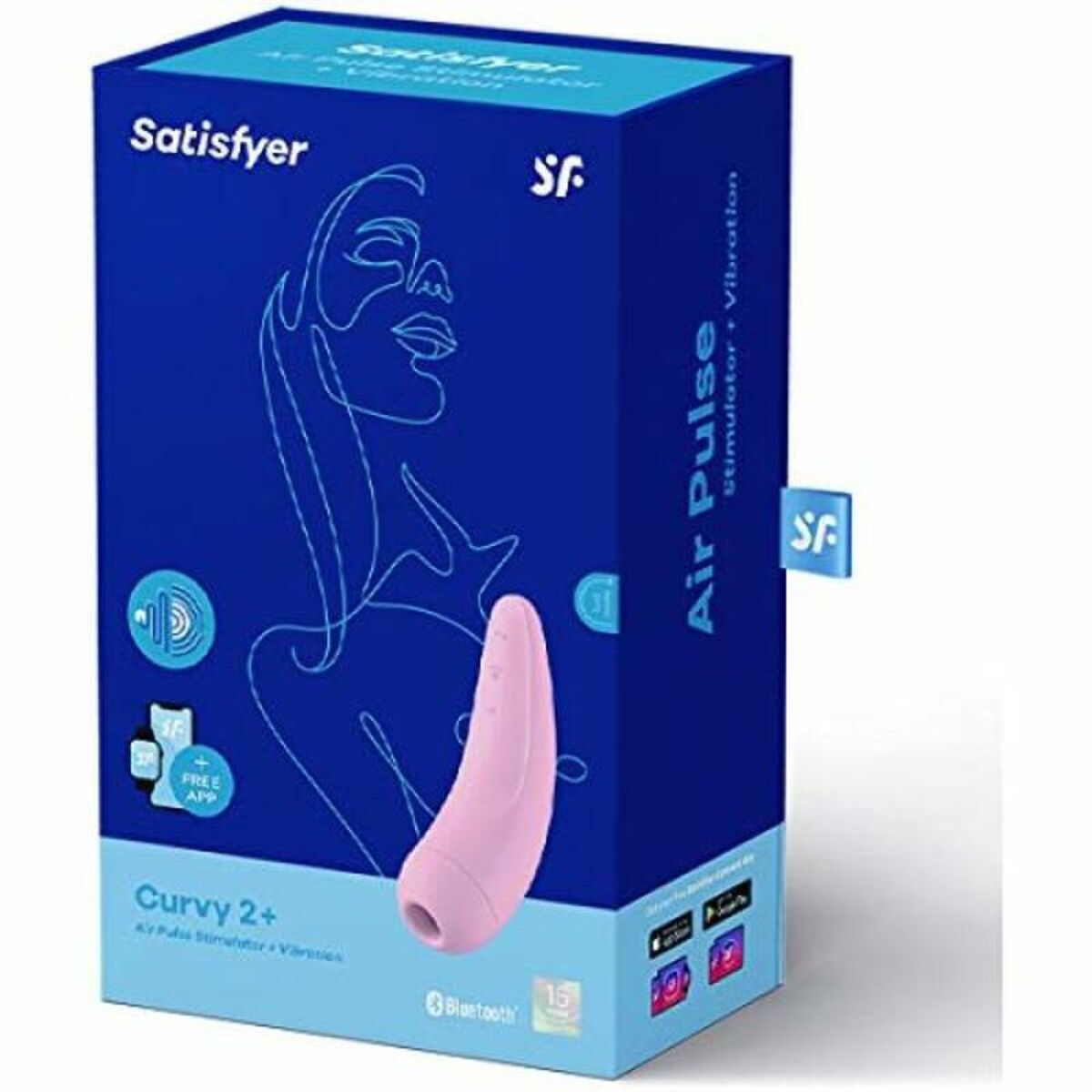 Dual Stimulationsvibrator Satisfyer Curvy 2 + Rosa - AWK Flagship