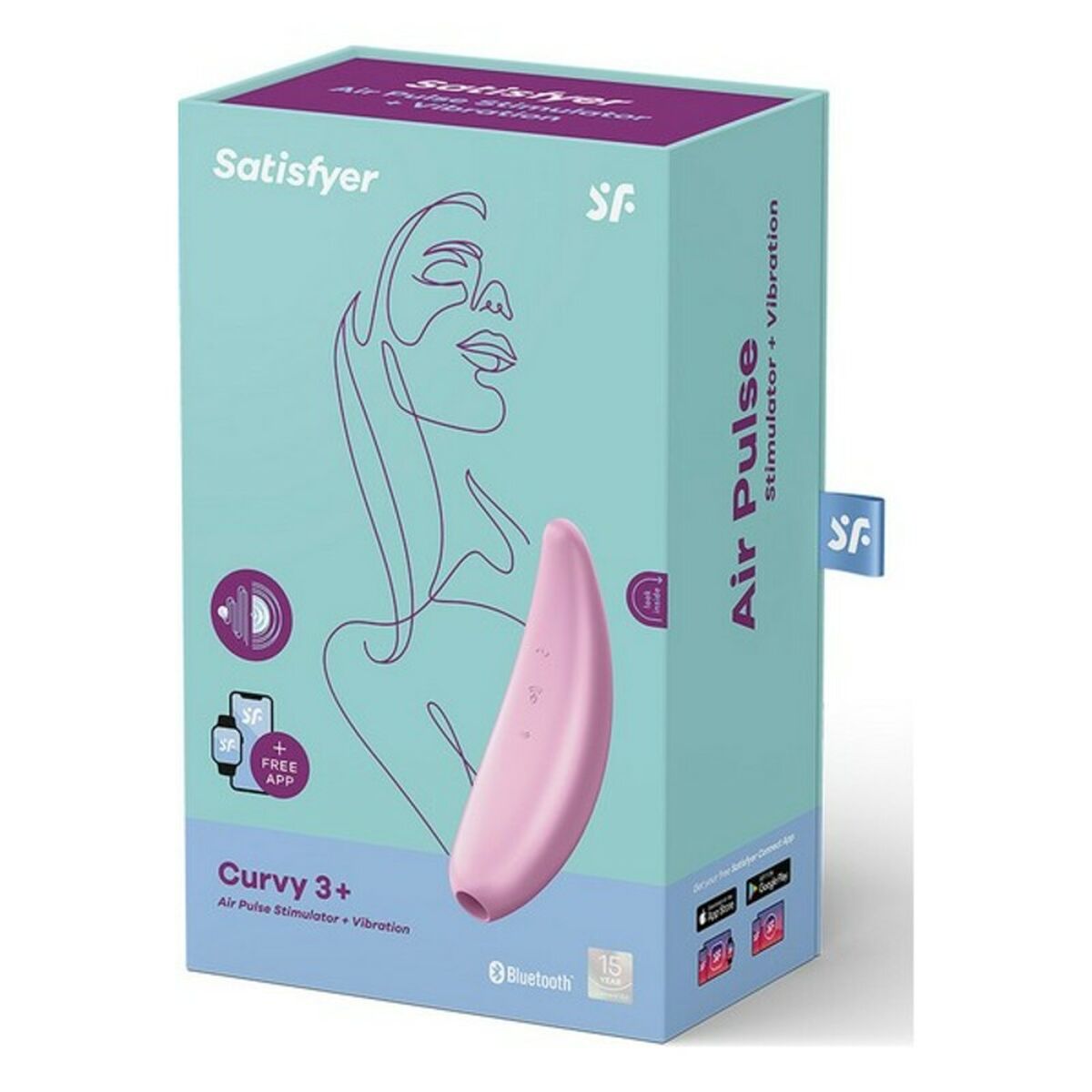 Kaufe Klitoris-Sauger Satisfyer Curvy 3+ Rosa bei AWK Flagship um € 55.00