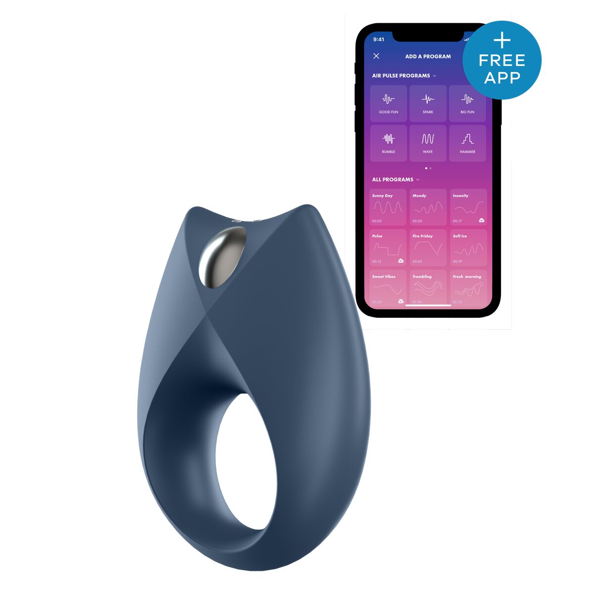 Vibrierender Liebesring Royal One Satisfyer SATRO Blau - AWK Flagship