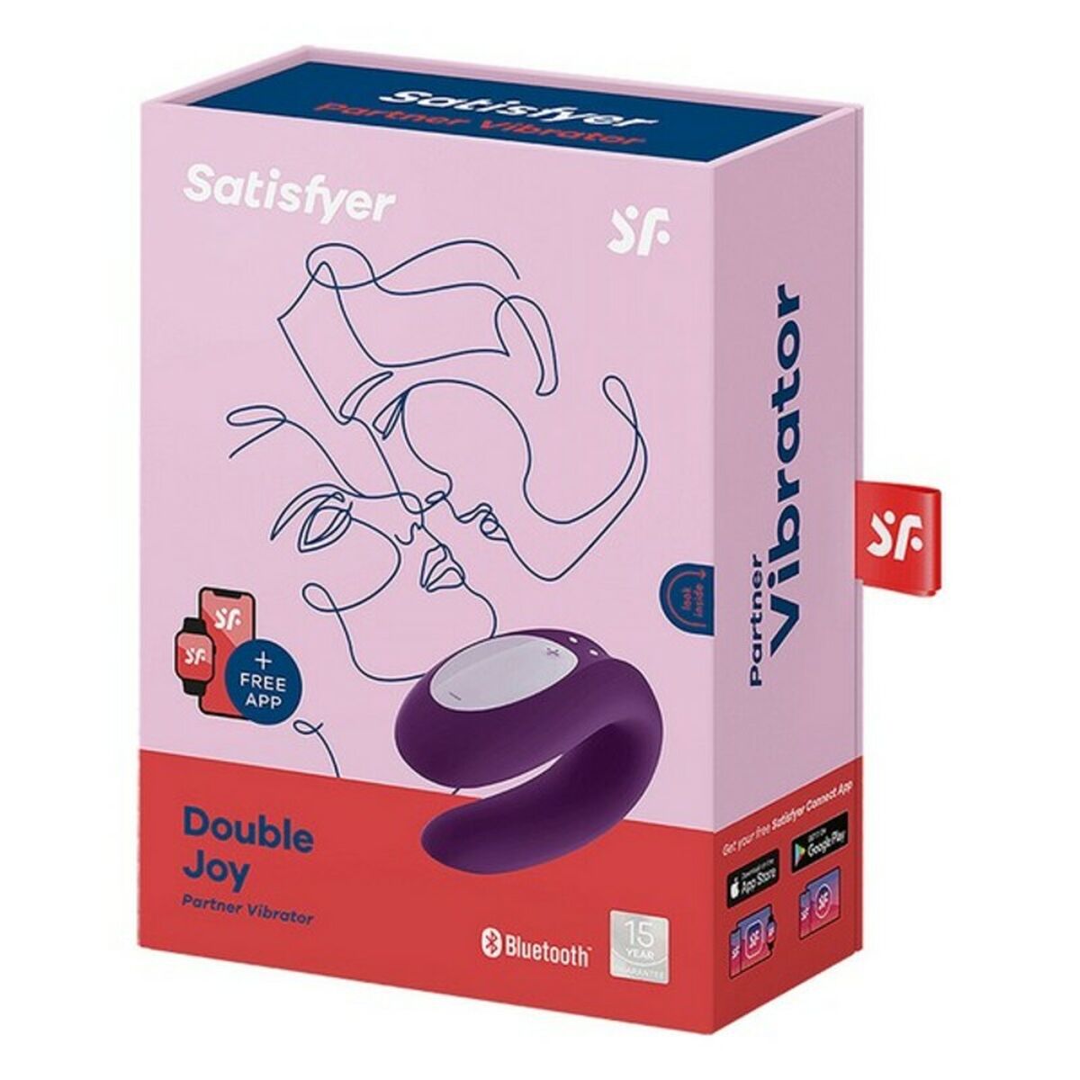 Dual Stimulationsvibrator Satisfyer Double Joy Violett - AWK Flagship