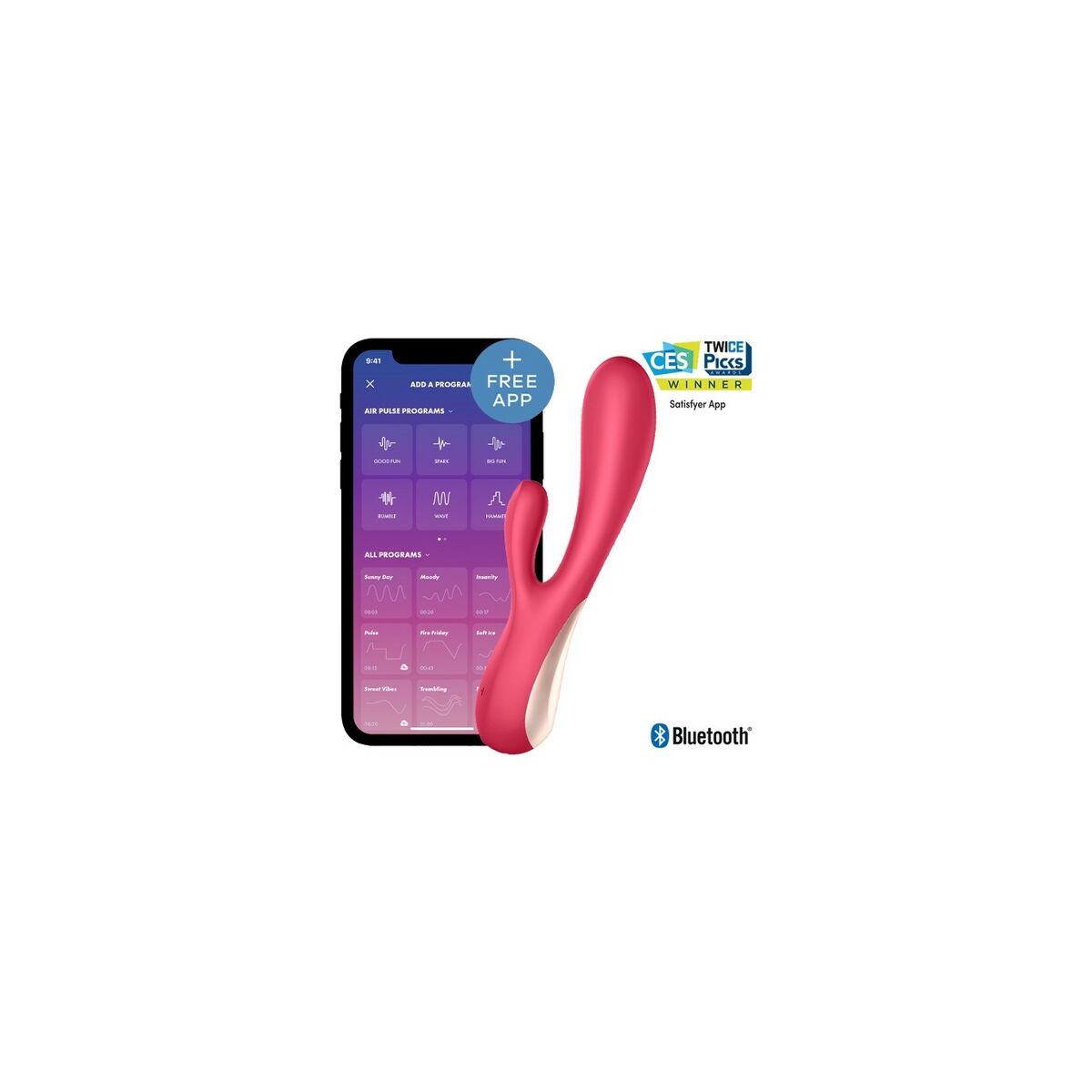 FiFi Klitorisvibrator Satisfyer Mono Flex Rot - AWK Flagship