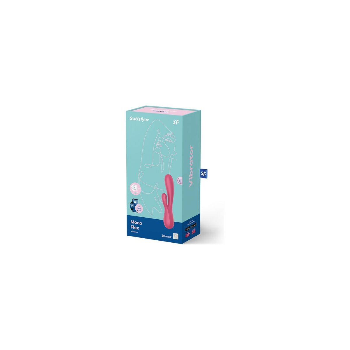 FiFi Klitorisvibrator Satisfyer Mono Flex Rot - AWK Flagship