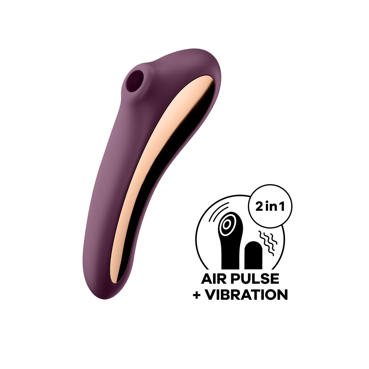 Klitoris-Sauger Satisfyer Dual Kiss Lila - AWK Flagship