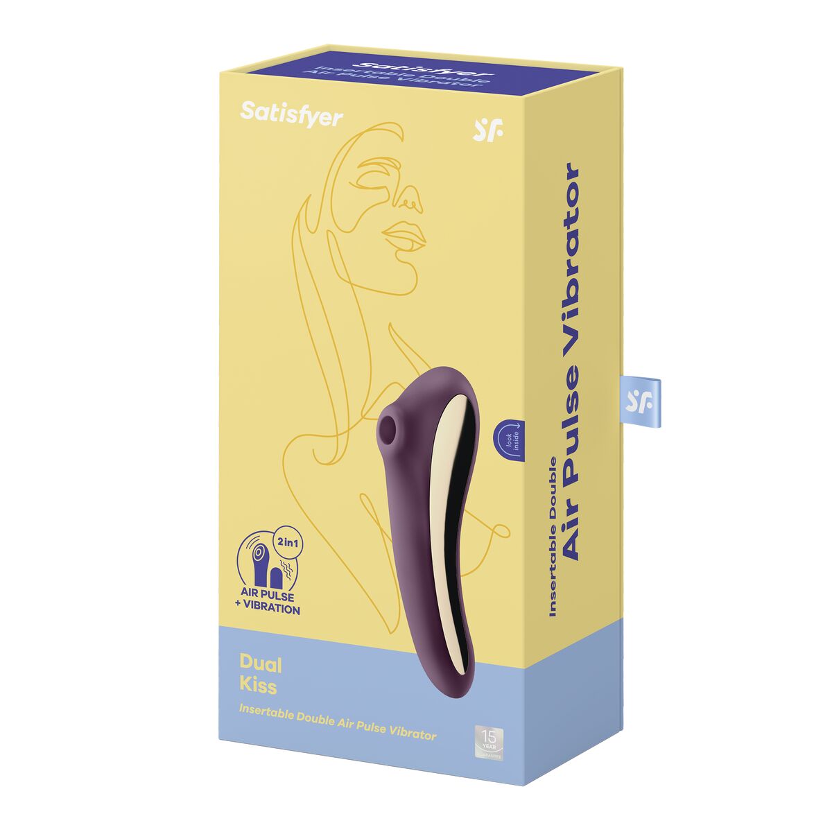 Klitoris-Sauger Satisfyer Dual Kiss Lila - AWK Flagship