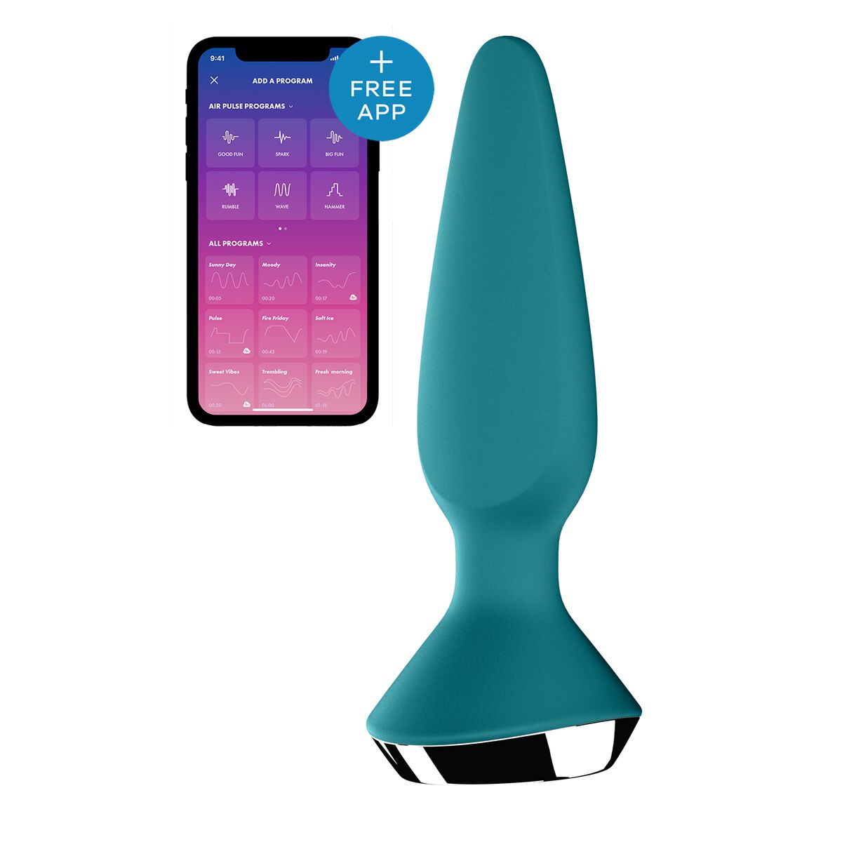 Plug Anal Satisfyer Ilicious 1 grün - AWK Flagship