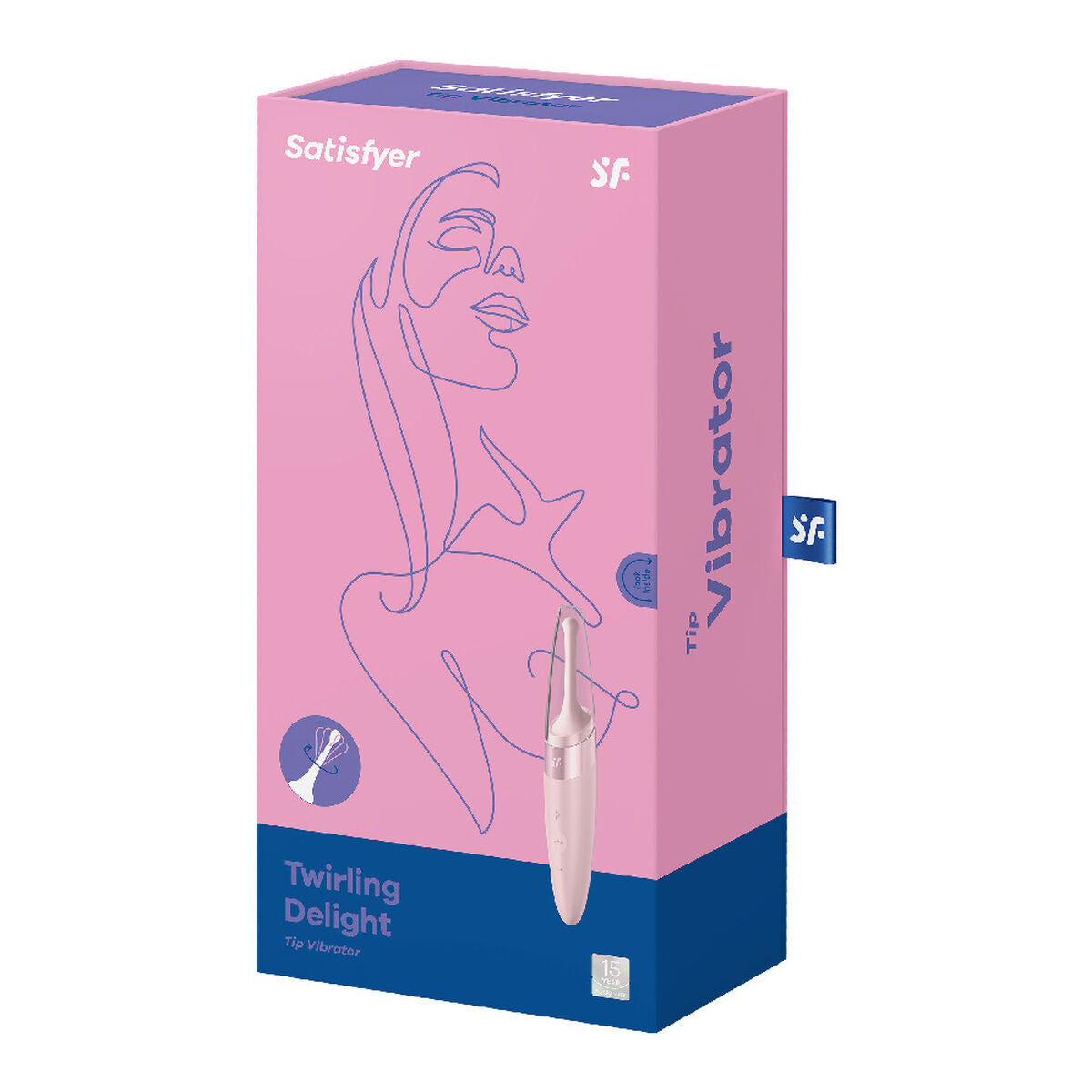 Gekrümmter Klitorisvibrator Satisfyer Hellrosa Rosa - AWK Flagship