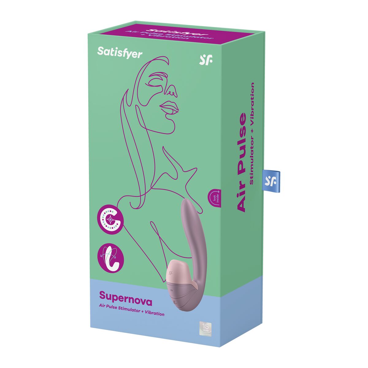 Dual Stimulationsvibrator  Supernova Insertable Satisfyer Supernova Hot Pink - AWK Flagship