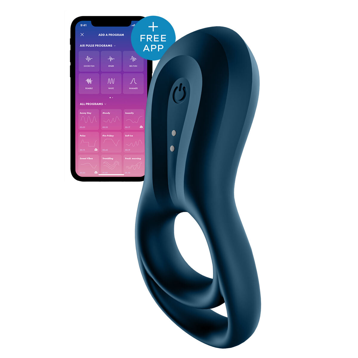 Penisringe Satisfyer Epic Duo Blau - AWK Flagship