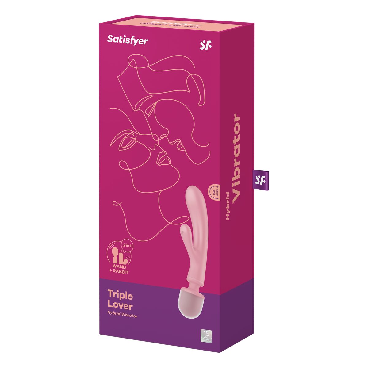 Dual Stimulationsvibrator Satisfyer Triple Lover Rosa - AWK Flagship