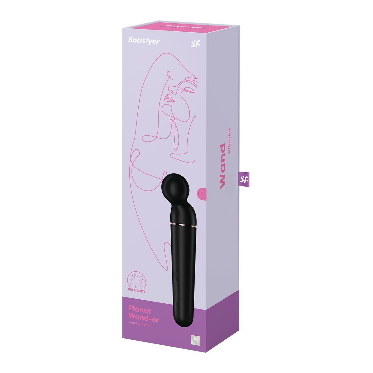 Massagevorrichtung Satisfyer Planet Wand-er Schwarz - AWK Flagship