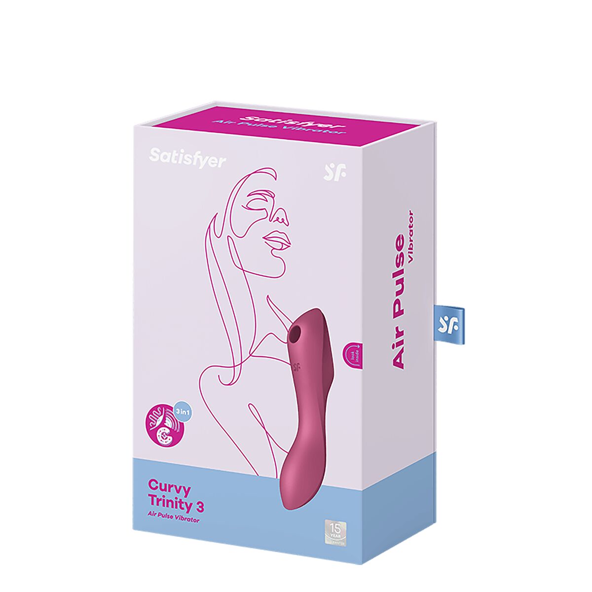 Dual Stimulationsvibrator Satisfyer CURVY TRINITY 3 Rot - AWK Flagship