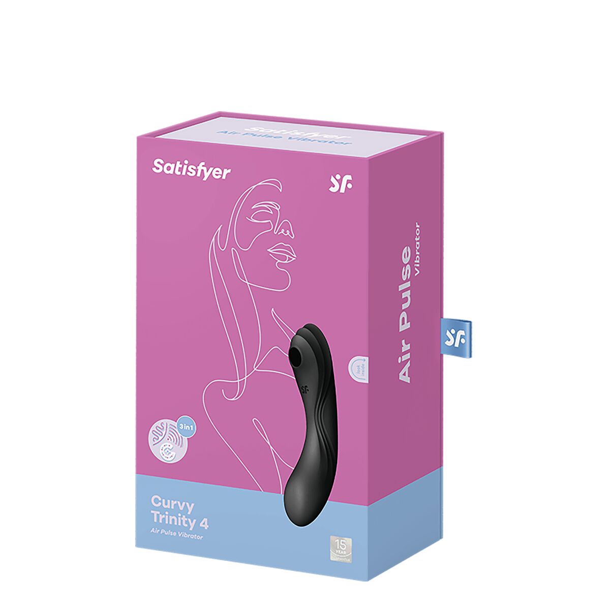 Dual Stimulationsvibrator Satisfyer CURVY TRINITY 4 Schwarz - AWK Flagship