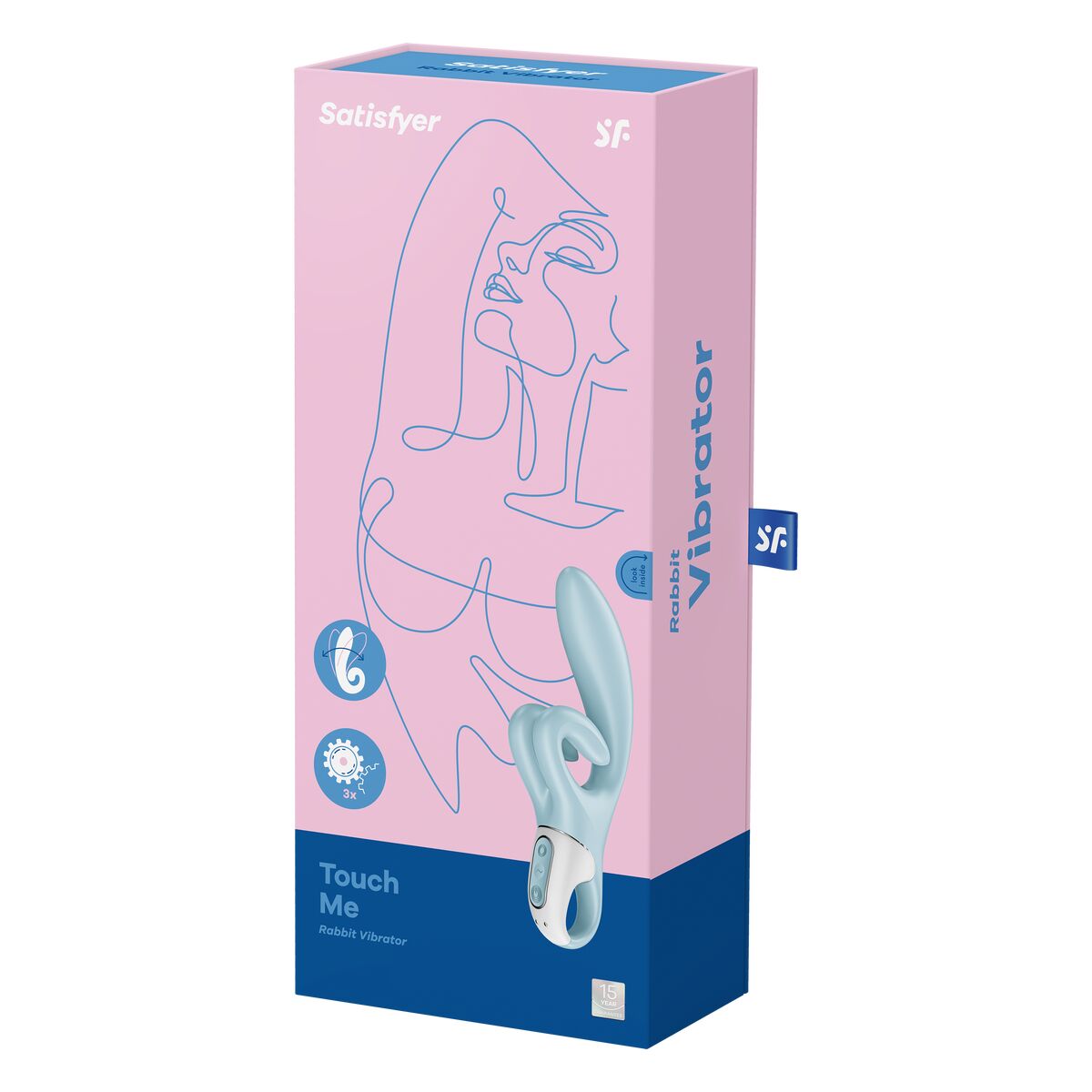 Dual Stimulationsvibrator Satisfyer Touch me Blau - AWK Flagship