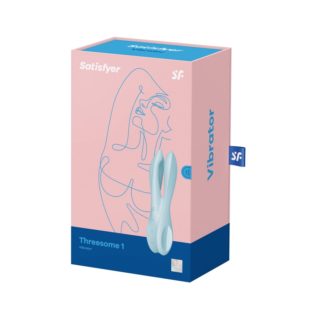 Massagevorrichtung Satisfyer Threesome 1 Light Blau - AWK Flagship