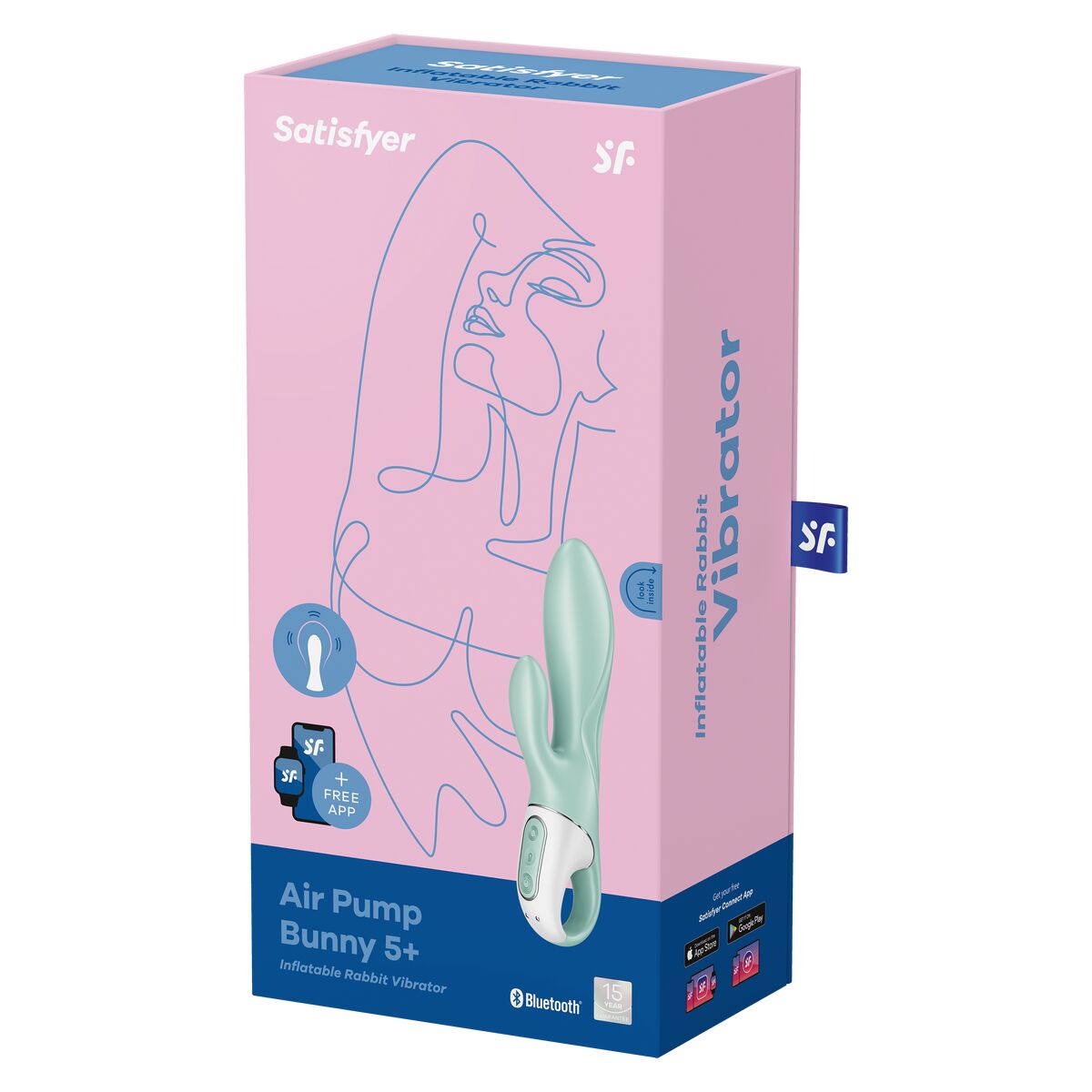 Dual Stimulationsvibrator Satisfyer Air Pump Bunny 5 grün - AWK Flagship