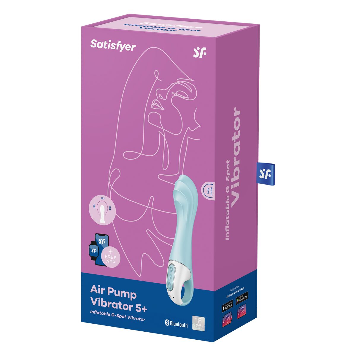 Vibrator Satisfyer Air Pump Vibrator 5 Blau - AWK Flagship