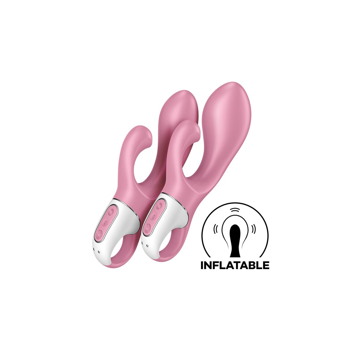 G-Punkt Vibrator Satisfyer Air Pump Bunny 2 Light Rosa 23,7 x 11,7 x 7,5 cm - AWK Flagship