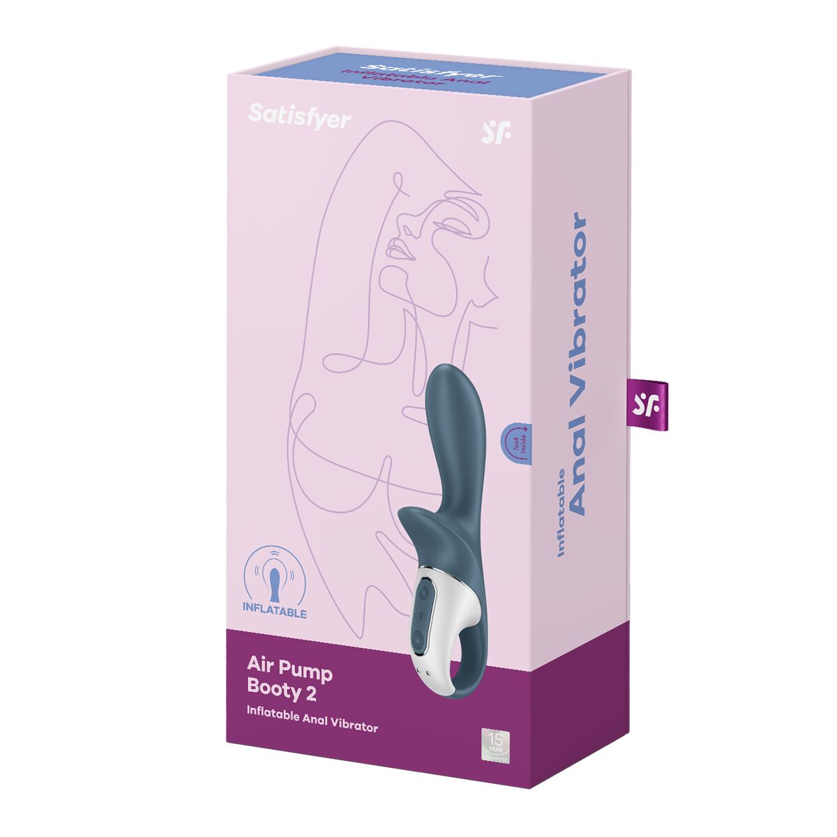 Anal-Vibrator Satisfyer Air Pump Booty 2 Grau - AWK Flagship